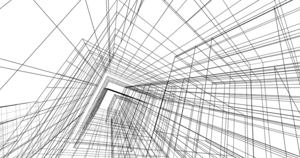 Абстрактный Архитектурный Дизайн Обоев Цифровой Концепт Фон — стоковое фото
