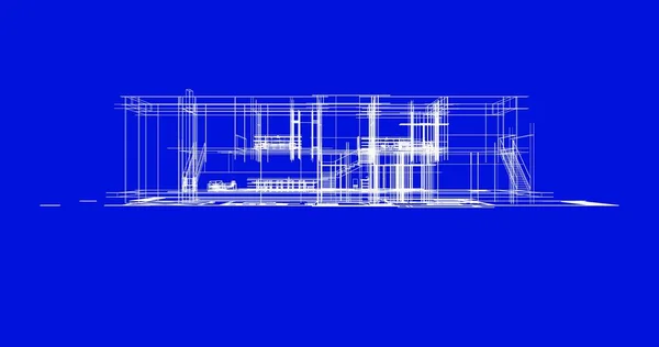 Disegno Astratto Carta Parati Architettonica Sfondo Concetto Digitale — Foto Stock