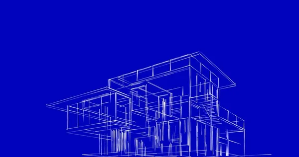 Disegno Astratto Carta Parati Architettonica Sfondo Concetto Digitale — Foto Stock