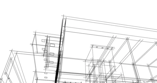 Formes Géométriques Minimales Lignes Architecturales — Photo