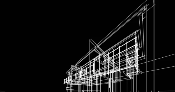 幾何学的な建築物のデザイン — ストック写真