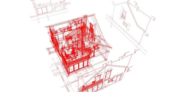 Minimale Geometrische Vormen Architectonische Lijnen — Stockfoto