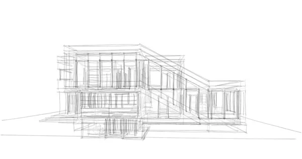 Абстрактный Архитектурный Дизайн Обоев Цифровой Концепт Фон — стоковое фото