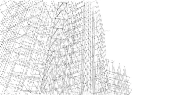 Abstrakcyjny Projekt Tapety Architektonicznej Cyfrowe Tło Koncepcyjne — Zdjęcie stockowe