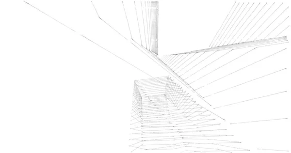 Mimari Sanat Konseptinde Soyut Çizgiler Minimum Geometrik Şekiller — Stok fotoğraf