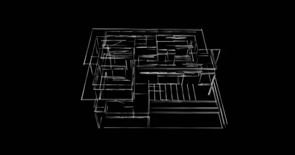 Minimale Geometrische Formen Architektonische Linien — Stockfoto