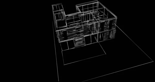 Disegno Astratto Carta Parati Architettonica Sfondo Concetto Digitale — Foto Stock