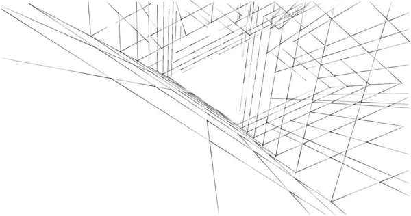 Abstrakcyjny Projekt Tapety Architektonicznej Cyfrowe Tło Koncepcyjne — Zdjęcie stockowe