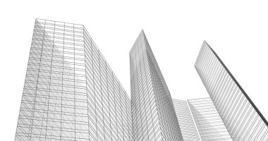 soyut mimari duvar kağıdı tasarımı, dijital konsept arkaplan