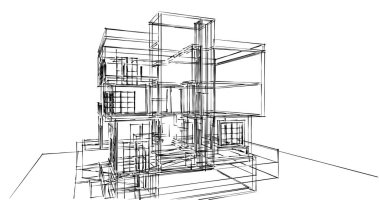 soyut mimari duvar kağıdı tasarımı, dijital konsept arkaplan