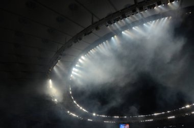 Bulanık soyut ışıklar gece şehrin arka planı