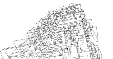 soyut mimari duvar kağıdı tasarımı, dijital konsept arkaplan