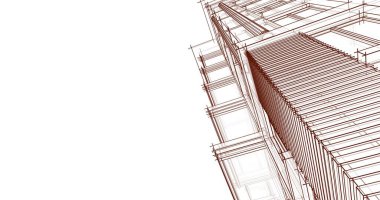 soyut mimari duvar kağıdı tasarımı, dijital konsept arkaplan