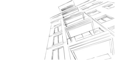 soyut mimari duvar kağıdı tasarımı, dijital konsept arkaplan