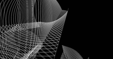 soyut mimari duvar kağıdı tasarımı, dijital konsept arkaplan