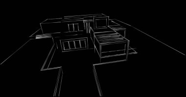 soyut mimari duvar kağıdı tasarımı, dijital konsept arkaplan