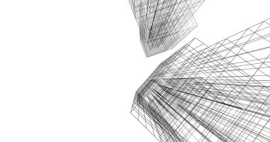 soyut mimari duvar kağıdı tasarımı, dijital konsept arkaplan