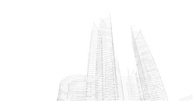 soyut mimari duvar kağıdı tasarımı, dijital konsept arkaplan