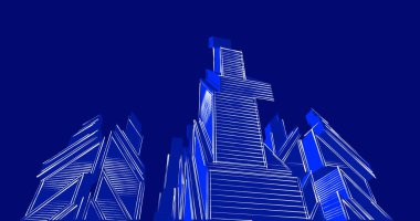 soyut mimari duvar kağıdı tasarımı, dijital konsept arkaplan