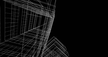 soyut mimari duvar kağıdı tasarımı, dijital konsept arkaplan