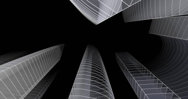 soyut mimari duvar kağıdı tasarımı, dijital konsept arkaplan