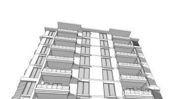 soyut mimari duvar kağıdı tasarımı, dijital konsept arkaplan