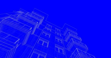 soyut mimari duvar kağıdı tasarımı, dijital konsept arkaplan