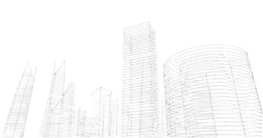 soyut mimari duvar kağıdı tasarımı, dijital konsept arkaplan