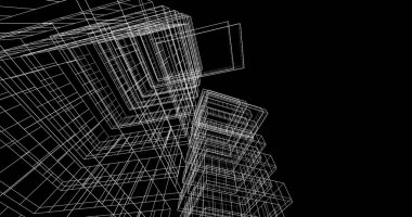 soyut mimari duvar kağıdı tasarımı, dijital konsept arkaplan