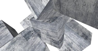 Arkaplanda mimari bina 3d illüstrasyon