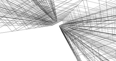 soyut mimari duvar kağıdı tasarımı, dijital konsept arkaplan