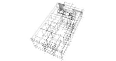 minimal geometrik şekiller, mimari çizgiler