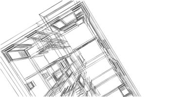 soyut mimari duvar kağıdı tasarımı, dijital konsept arkaplan