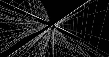 soyut mimari duvar kağıdı tasarımı, dijital konsept arkaplan