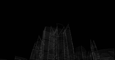 soyut mimari duvar kağıdı tasarımı, dijital konsept arkaplan