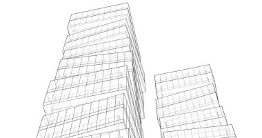 soyut mimari duvar kağıdı tasarımı, dijital konsept arkaplan