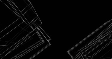 soyut mimari duvar kağıdı tasarımı, dijital konsept arkaplan