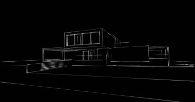 soyut mimari duvar kağıdı tasarımı, dijital konsept arkaplan