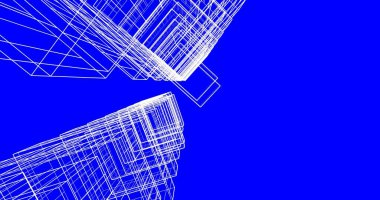 soyut mimari duvar kağıdı tasarımı, dijital konsept arkaplan