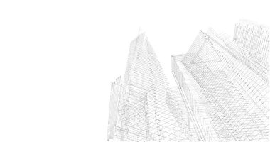 soyut mimari duvar kağıdı tasarımı, dijital konsept arkaplan