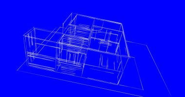soyut mimari duvar kağıdı tasarımı, dijital konsept arkaplan