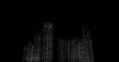 soyut mimari duvar kağıdı tasarımı, dijital konsept arkaplan