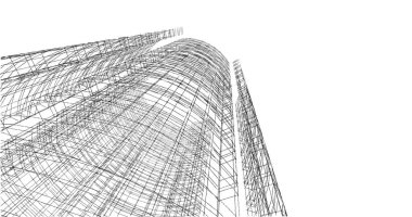 soyut mimari duvar kağıdı tasarımı, dijital konsept arkaplan