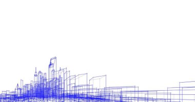 soyut mimari duvar kağıdı tasarımı, dijital konsept arkaplan