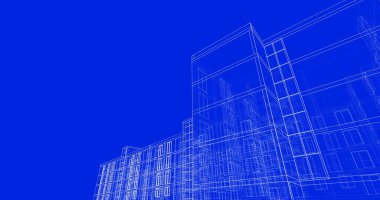 soyut mimari duvar kağıdı tasarımı, dijital konsept arkaplan