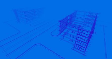 minimal geometrik şekiller, mimari çizgiler