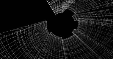 soyut mimari duvar kağıdı tasarımı, dijital konsept arkaplan