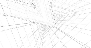 soyut mimari duvar kağıdı tasarımı, dijital konsept arkaplan