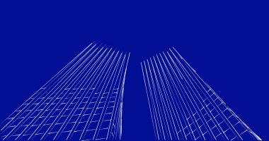 soyut mimari duvar kağıdı tasarımı, dijital konsept arkaplan