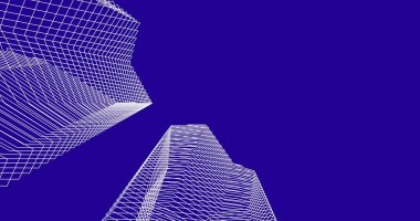 soyut mimari duvar kağıdı tasarımı, dijital konsept arkaplan